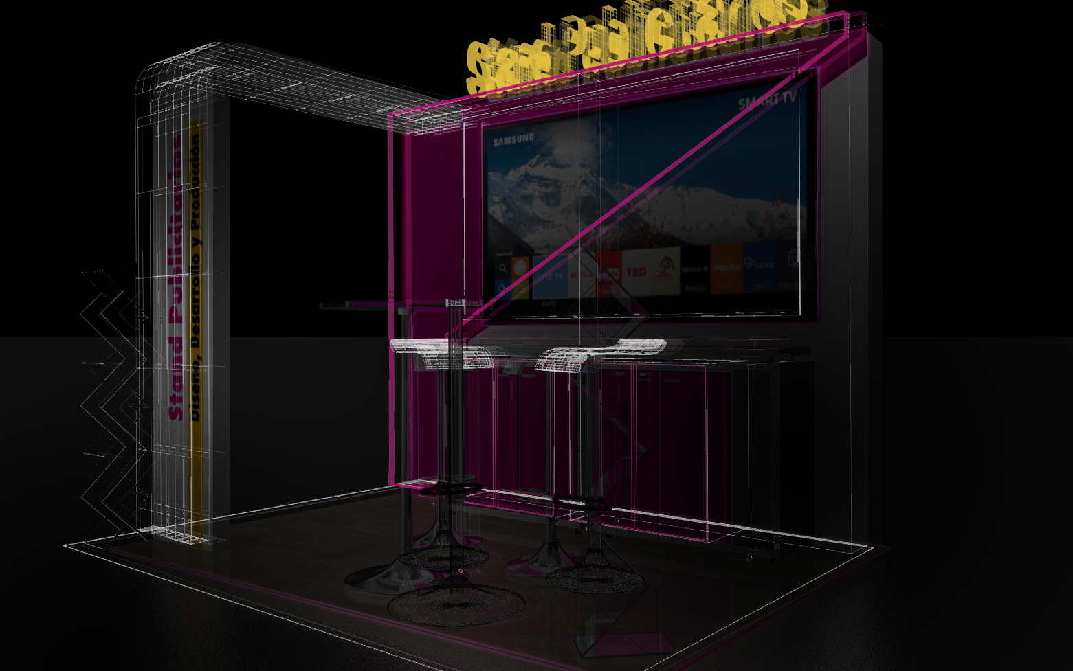 Stand publicitario Abbott — proyecto realizado